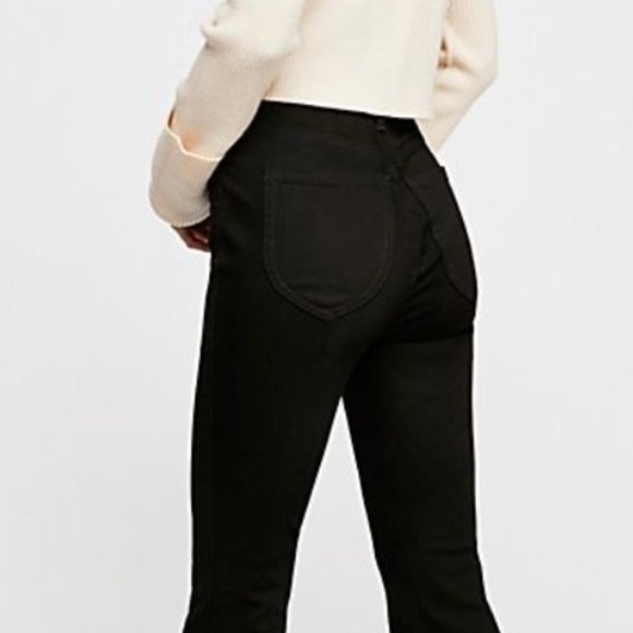 Free People Brooke Flare in Black (High Rise) - Picture 6 of 8